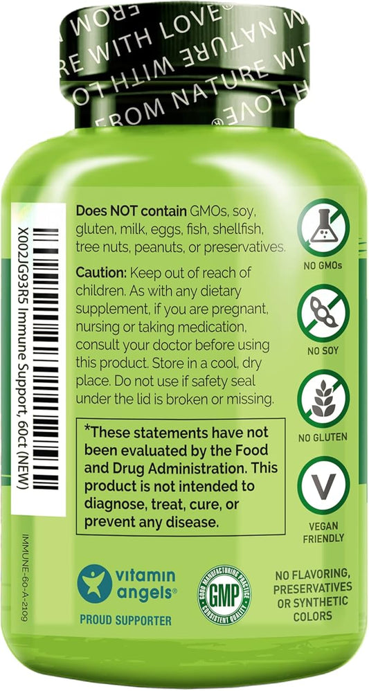 NATURELO Immune Support – Vitamin C, 120 Vegan