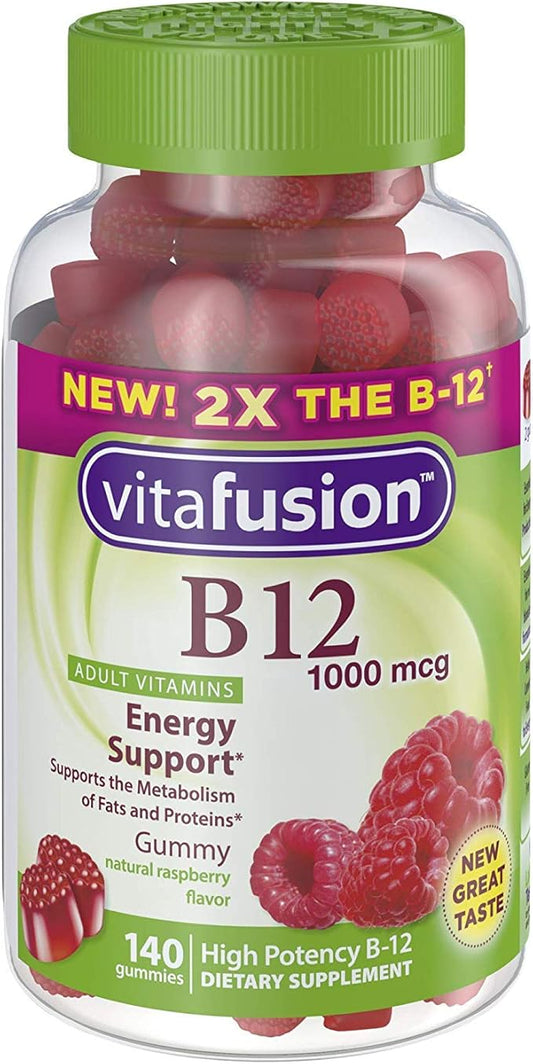 Vitafusion B-12 1000mcg Gummy 140 Count (Pack of 2)