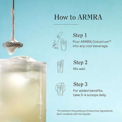 ARMRA Colostrum™ Premium Powder, Grass Fed, 400+ Bioactive 60 Servings)