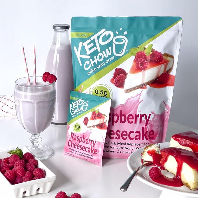 Keto Chow Raspberry Cheesecake