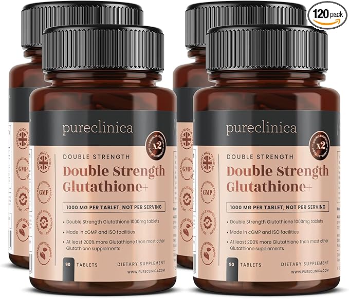 Glutathione 1000mg x 240 Tablets (4 60)- w/500mg w/500mg Glutathione, 300mg ALA, 200mg Vit