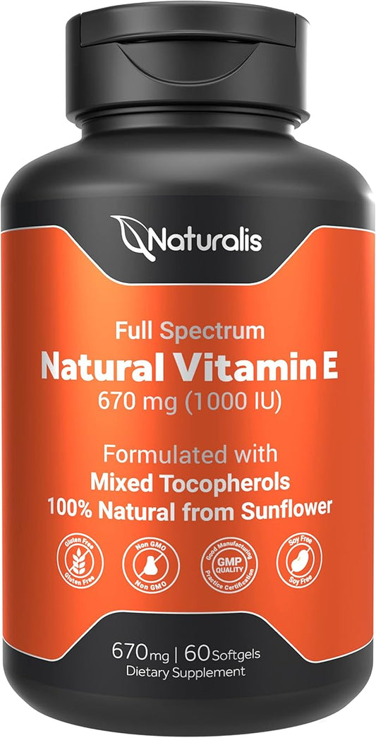 Naturalis Sunflower Vitamin E 670mg (1000 60 Softgels