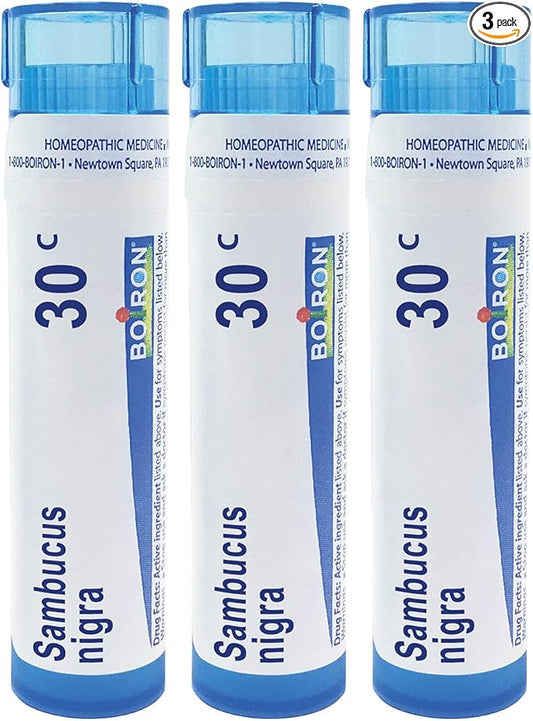 Boiron Sambucus Nigra 30c Homeopathic Elderberry 3 (240 (240 Pellets)
