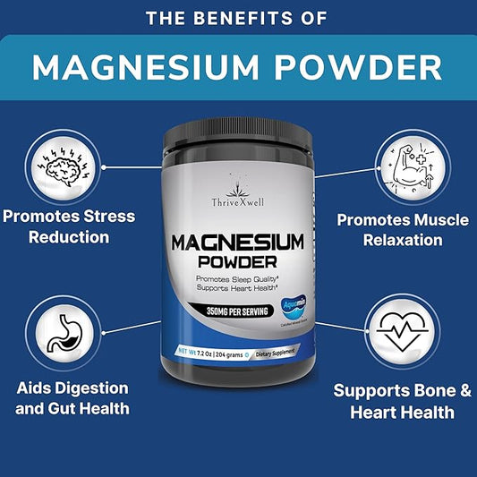 Pure Magnesium Citrate Aquamin Powder Dietary 204 Grams 60 Servings
