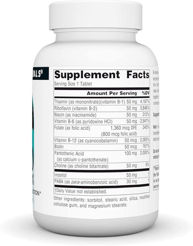 Source Naturals B-50 Complex 50 mg 100 Tablets