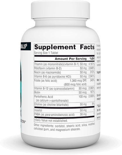 Source Naturals B-50 Complex 50 mg 100 Tablets