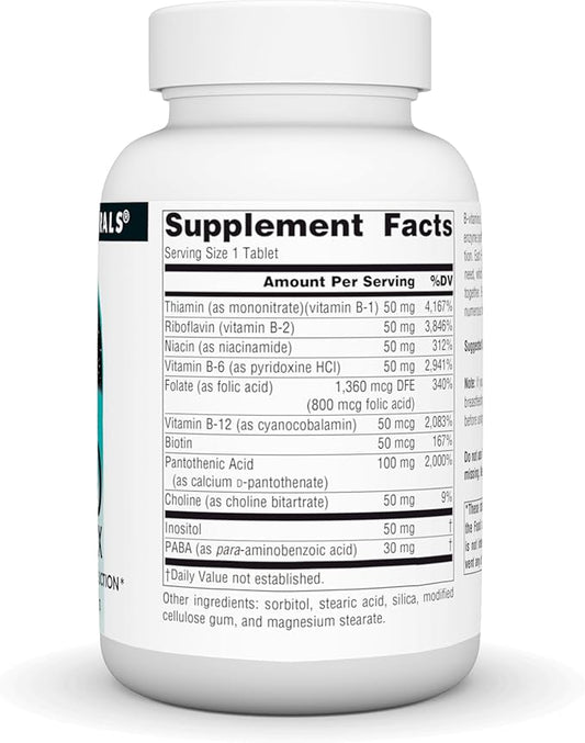 Source Naturals B-50 Complex 50 mg 100 Tablets