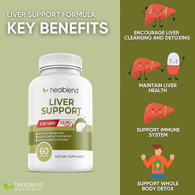 Liver Support - Natural Milk Thistle 60 Veggie (30 Days