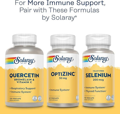 SOLARAY Super Bio Vitamin C 1000mg, 60 Day 50 Servings, 100 VegCaps