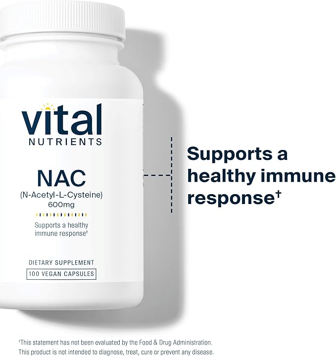Vital Nutrients NAC 600mg 100 Capsules