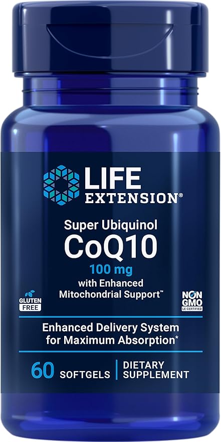 Life Extension Super Ubiquinol CoQ10 60 120 Capsules