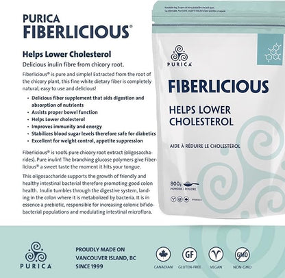 Purica Fiberlicious Chicory Root Fibre 800g 100% Pure