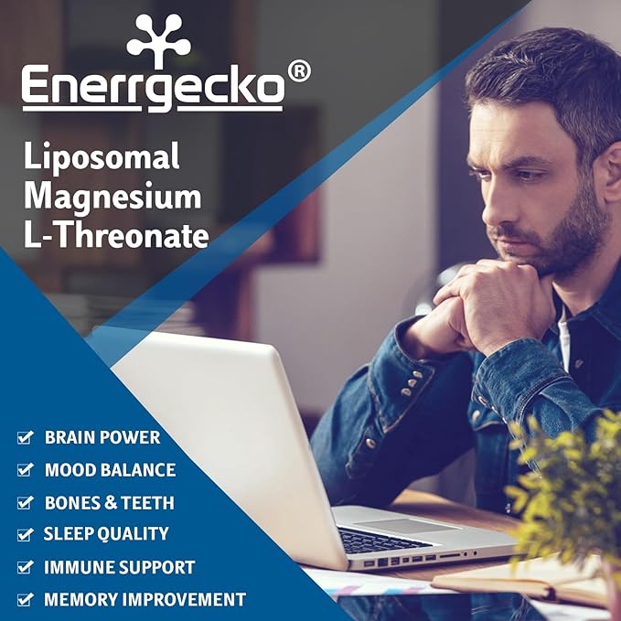Liposomal Magnesium L-Threonate Softgels 2000mg D3 & K2 - 60 Softgels