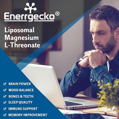 Liposomal Magnesium L-Threonate Softgels 2000mg D3 & K2 - 60 Softgels 2 (120 (120 Ct)