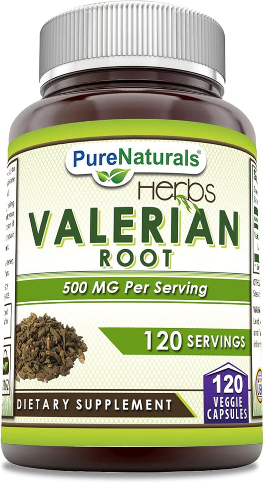 Pure Naturals Valerian Root Supplement 500 Mg (120)