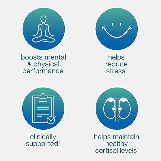 Youtheory Ashwagandha - 1,000 mg - Stress Support Supplement - Cortisol Support Supplement - Gluten, Dairy & Soy Free - 60 Vegetarian Capsules