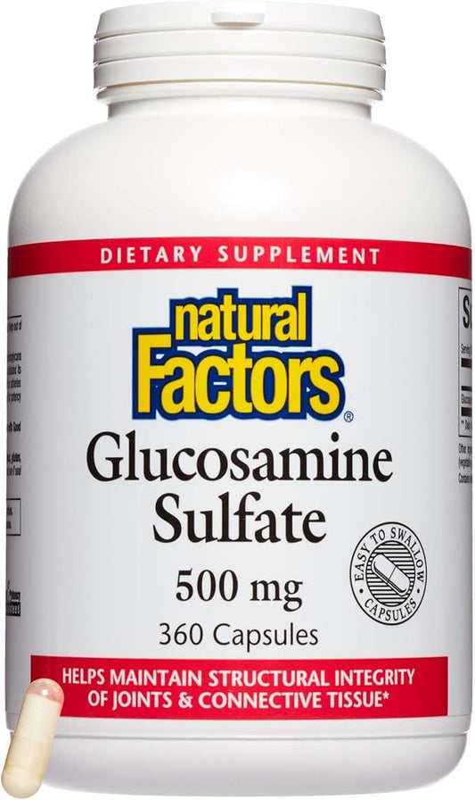 Natural Factors Glucosamine Sulfate, Supports Healthy 360 Capsules