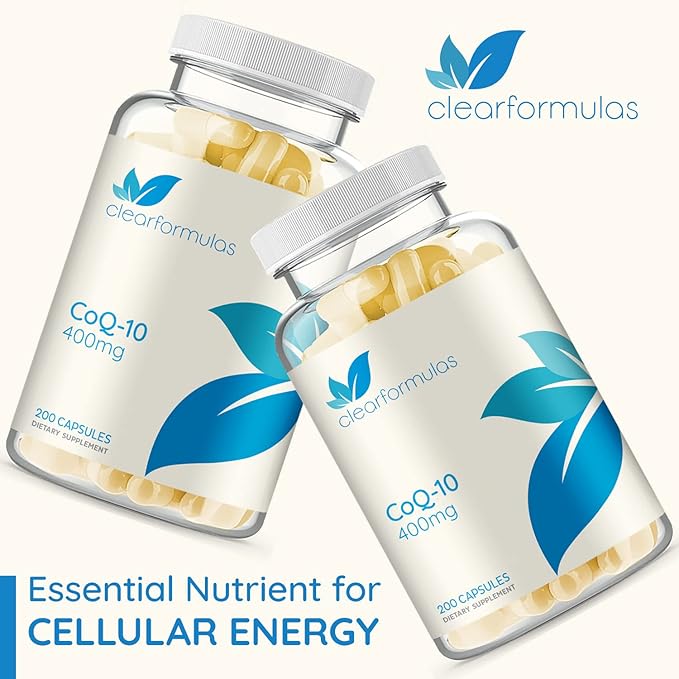ClearFormulas CoQ10 400mg 200 Capsules Quick