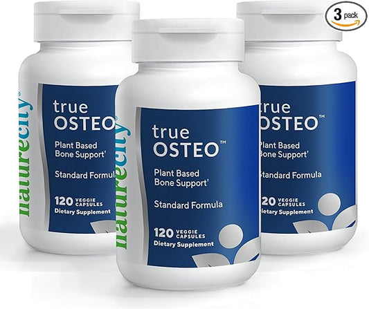 True-Osteo Plant-Based Supplement for Bone Strength D3, Vitamin K2, Silicon| (360 Capsules)