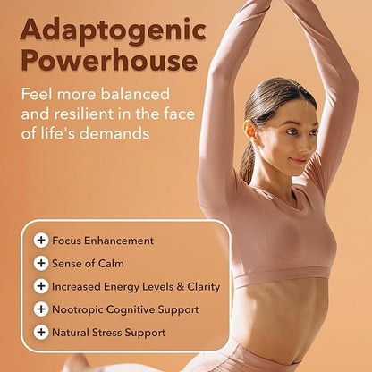 USDA Organic Lions Mane Supplement Capsules (18,600mg/serv) 10x 10x Adaptogenic