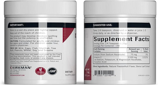 Buffered Vitamin C Powder - Bio-Max Series - Flavored, 7 oz