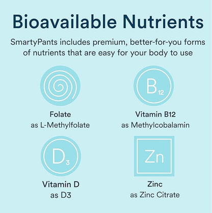 SmartyPants Multivitamin for Men & Women: D3, C, B12, B6, B6, Vitamin 3 Fish 180 Count (30 Day