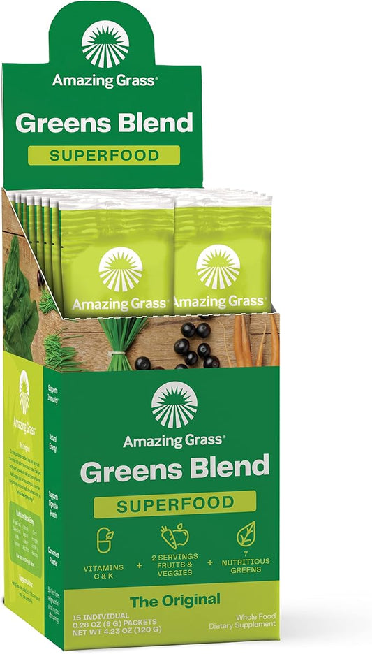 Amazing Grass Greens Superfood Powder: Greens 15 Servings