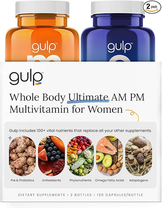 Gulp Ultimate Multivitamin for Women B12, Mushrooms, 3 & 30 Servings