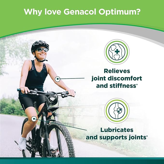 Genacol Glucosamine, Chondroitin, MSM and Collagen Joint Support Supplement for Men & Women Joint Health Patented Formula | Glucosamina Condroitina y Colageno Optimum 180 Tablets