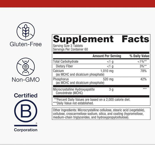 Metagenics Bone Builder Extra Strength – Enhanced Bone Support | 60 servings, 180 Count (Pack of 1)