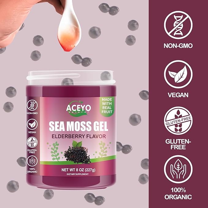 (8 OZ) Sea Moss Gel Organic 102 Vitamins
