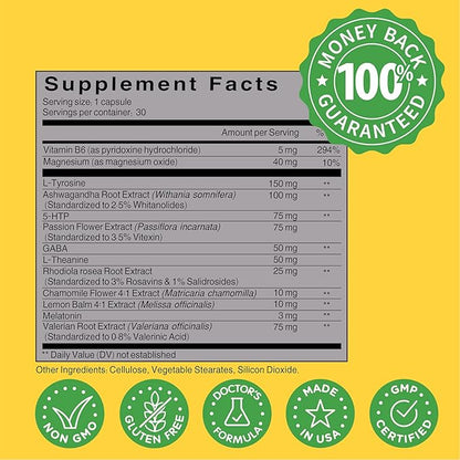 Mood Support Supplement for Mood Boost, 5 HTP, 30 Counts