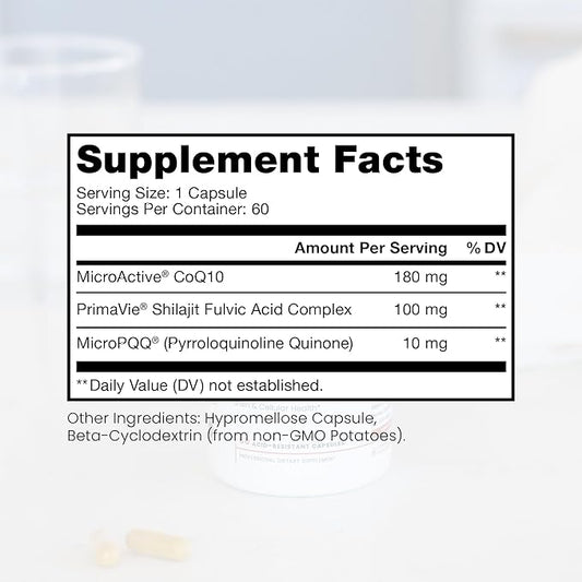 MicroActive CoQ10 Enhanced with MicroPQQ + 60 Veg 2 Month
