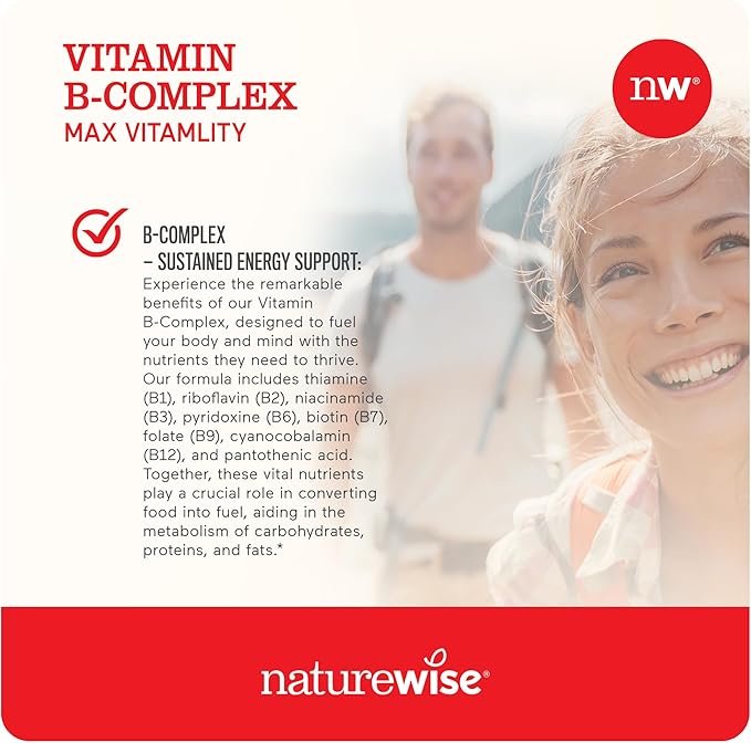 NatureWise Vitamin B Complex for Women B1 B2 B2 B3 B3 B6 B6 B12 B12 - 150 Softgels[5-Month Softgels[5-Month Supply]
