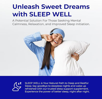 Sleep Well | Natural Sleep Aid 60 Capsules 30 Nights