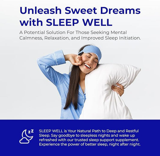 Sleep Well | Natural Sleep Aid 60 Capsules 30 Nights