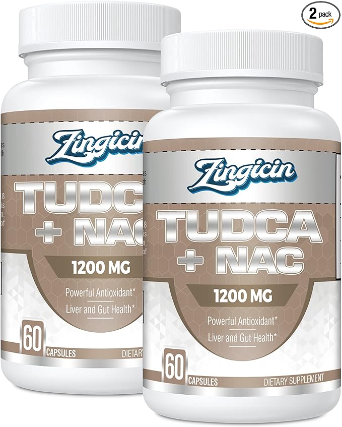 TUDCA with NAC Supplement 1200mg 120 Capsules,Powerful