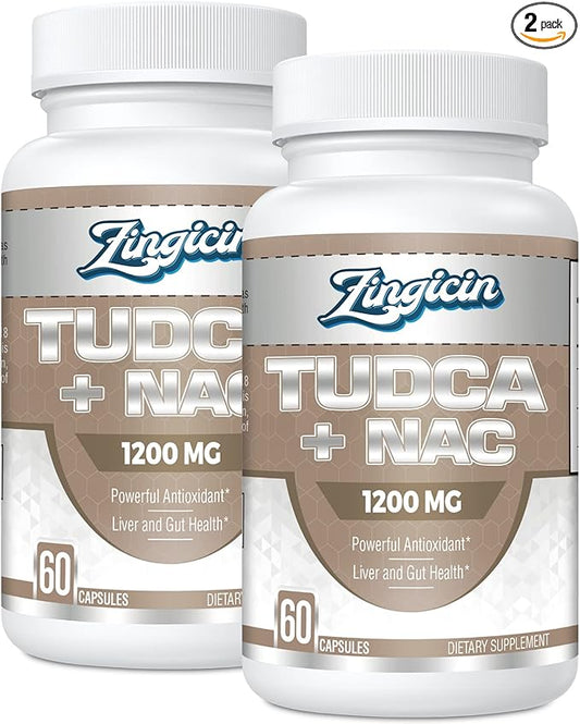 TUDCA with NAC Supplement 1200mg 120 Capsules,Powerful