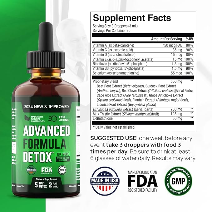 Salutem Vita™ Liquid Advanced Formula Detox 1 Pack 2 Fl (20 Servings)