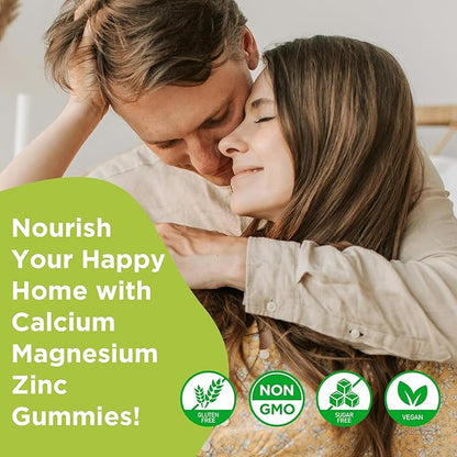 Calcium Magnesium Zinc Supplement with Vitamin D3, Sugar 120 Count