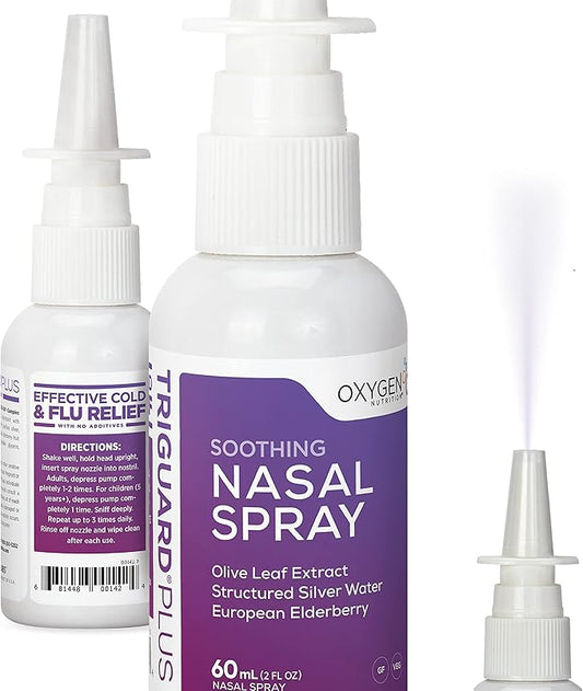 TriGuard Plus Colloidal Silver Nasal Spray 2 oz 60ml, Made