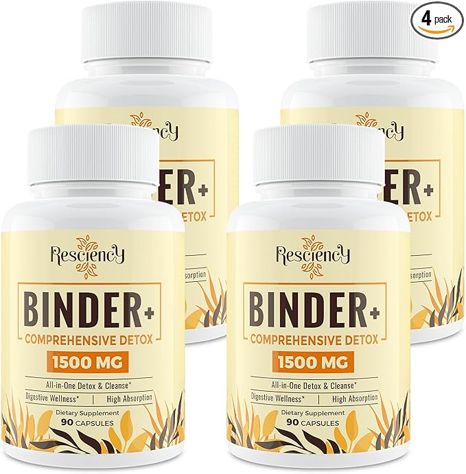 6-in-1 Detox Binder Supplement 1500 MG 360 Vegetarian
