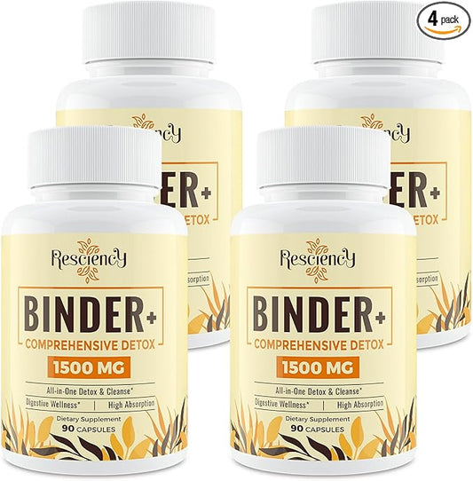 6-in-1 Detox Binder Supplement 1500 MG 360 Vegetarian