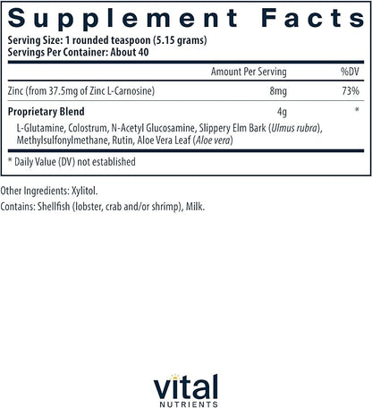 Vital Nutrients GI Repair Powder 40 Servings