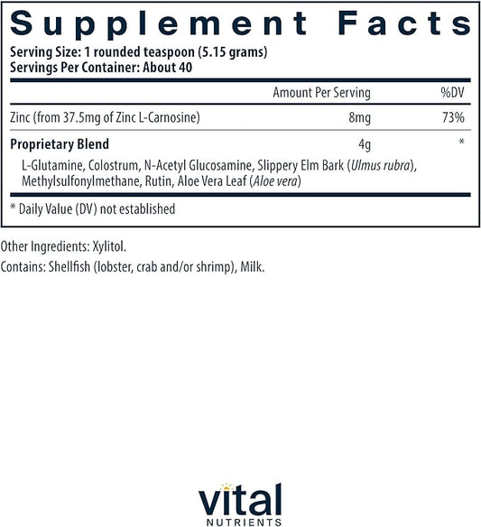 Vital Nutrients GI Repair Powder 40 Servings