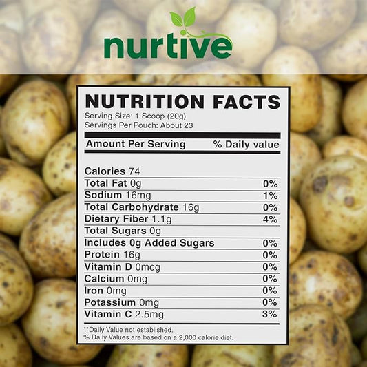 Potato Protein Peptide Powder 26 Servings (16 oz 454g)