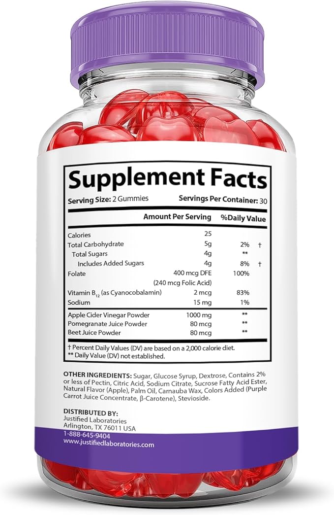 (2 Pack) Turbo Ripped Keto ACV 1000MG Turbo B12 Vegan 120 Gummys