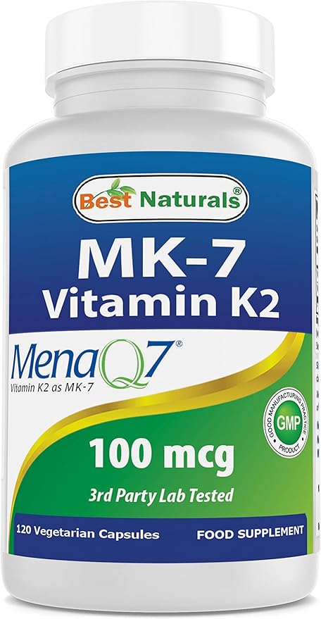 Best Naturals MK-7 Vitamin K2 100 120 Vcaps