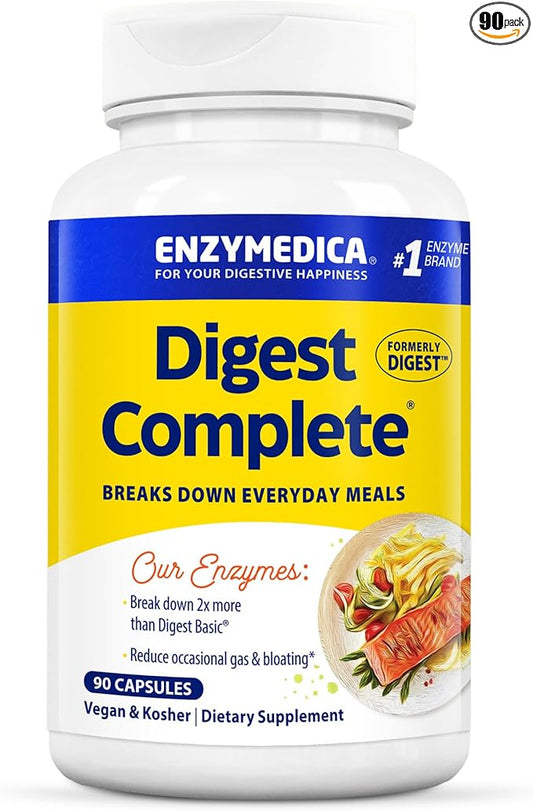 Enzymedica Digest, Full-Range, Everyday Digestive Enzymes, 90 Count