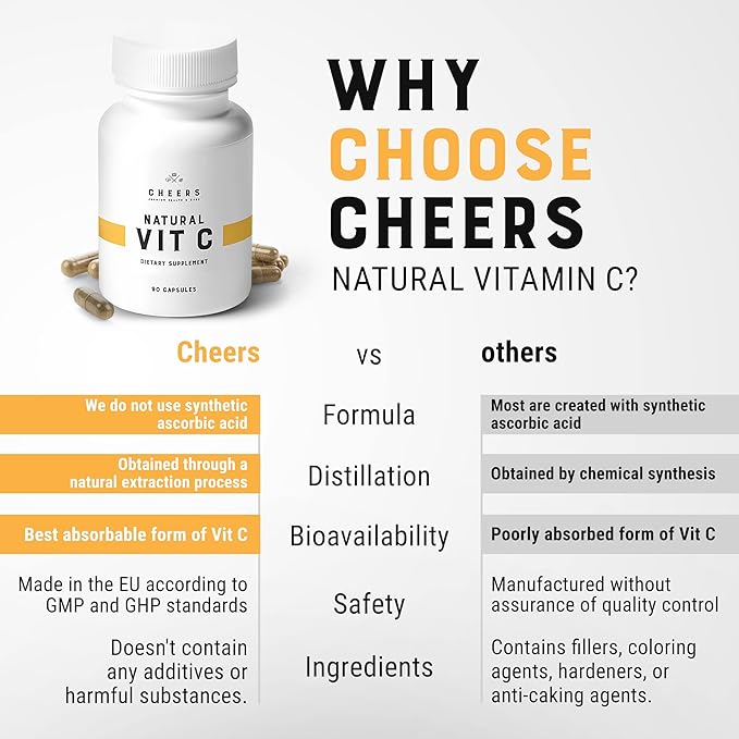 CHEERS - Vitamin C, Natural Immune 1000 mg 90 Capsules